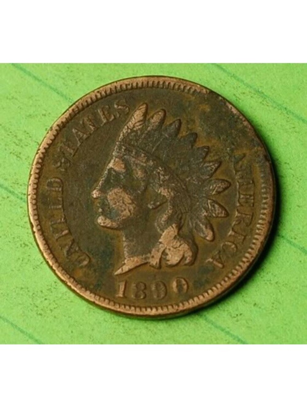 X230 1890 Indian Head Cent Penny 1c - Check Out Our eBay Store - old coin money